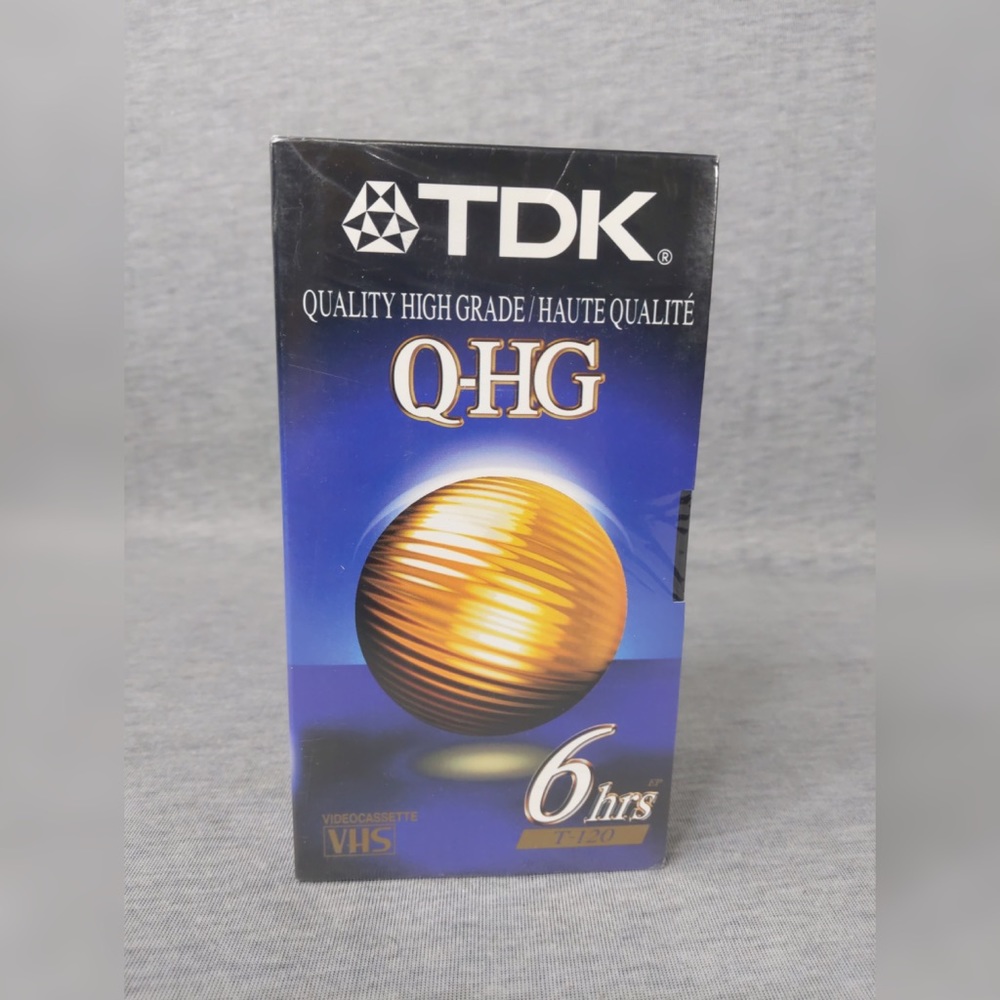 FREE 🎁 TDK Q-HG T-120 6Hr VHS Blank Tape